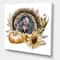 Designart Thanksgiving Vintage Turkey, Sunflowers & Pumpkin Farmhouse Canvas Wall Art